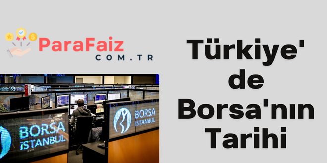 türkiye de borsanın tarihi