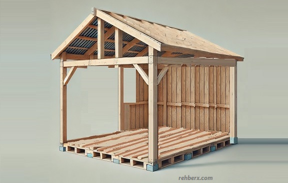 Ahşap kulübe yapılışı