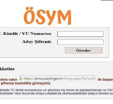 ÖSYM SONUÇLARI
