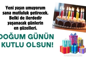Doğum günü tebrik kartı