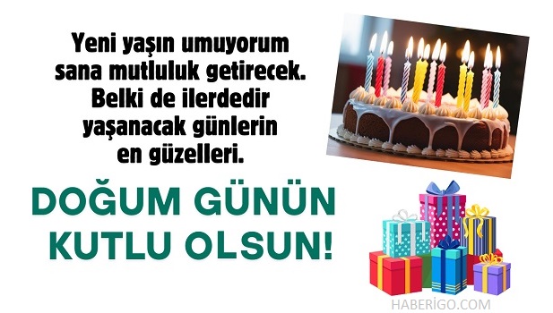 Doğum günü tebrik kartı