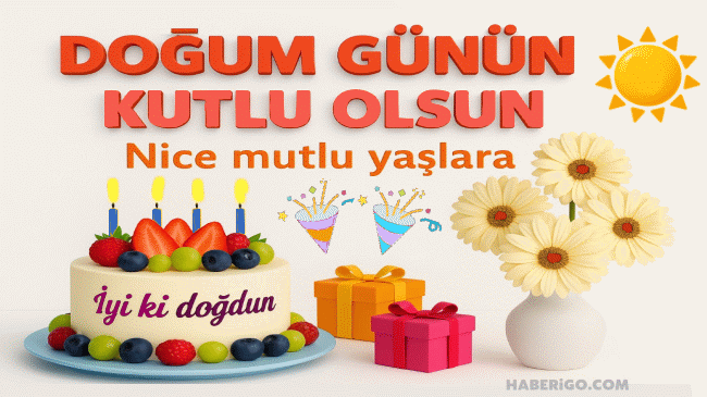 Doğum günü tebrik gif