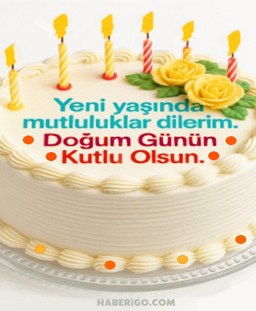 Pasta Mumlar Doğum günü gif