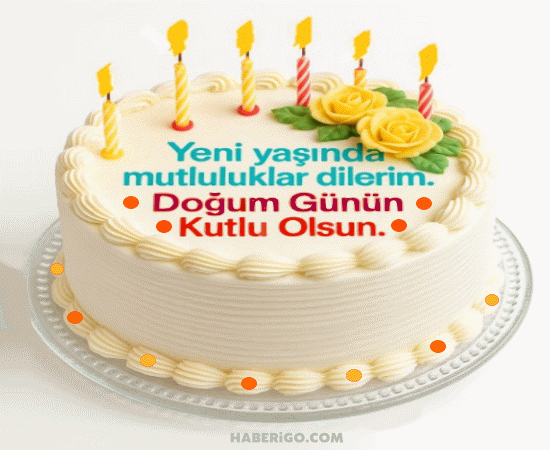 Pasta Mumlar Doğum günü gif